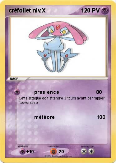 Pokemon créfollet niv.X