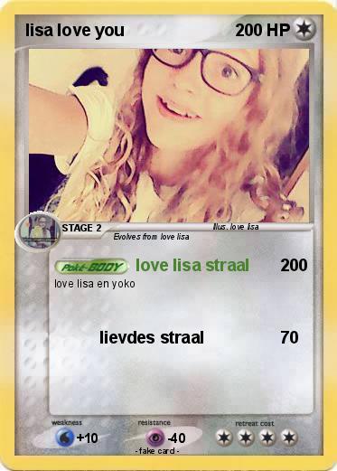 Pokemon lisa love you