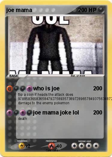 Pokemon joe mama