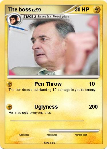 Pokemon The boss