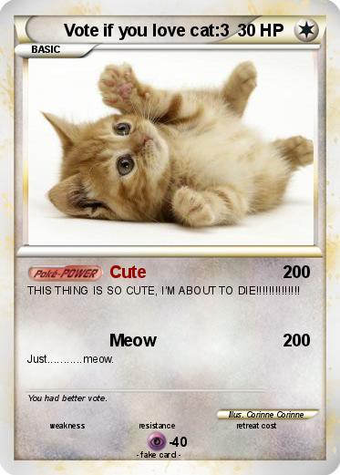 Pokemon Vote if you love cat:3