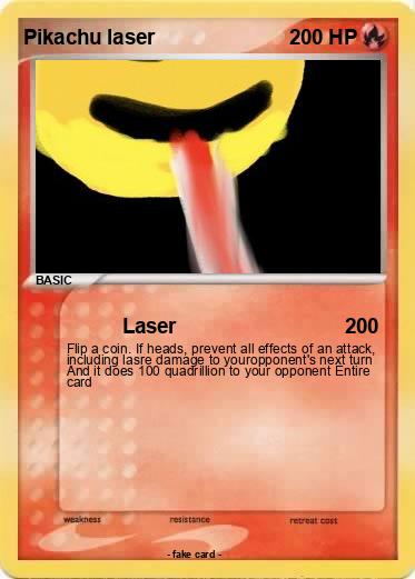 Pokemon Pikachu laser