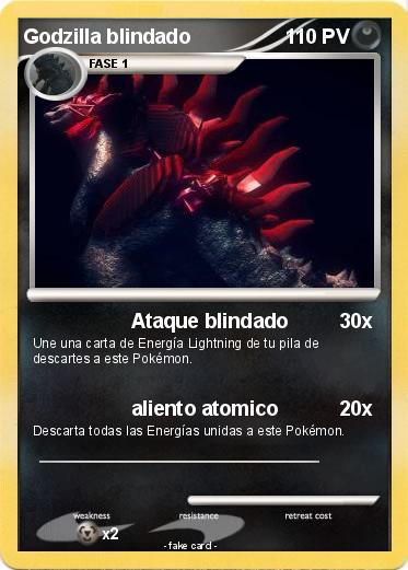 Pokemon Godzilla blindado