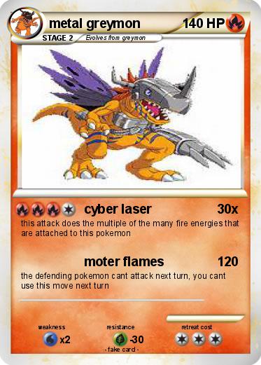 Pokemon metal greymon