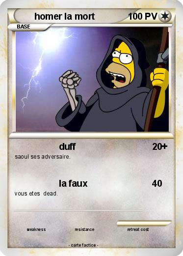 Pokemon homer la mort