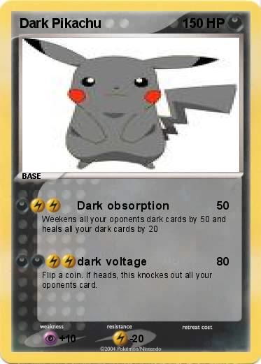 Pokemon Dark Pikachu