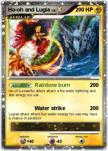 Pokemon Ho-oh and Lugia