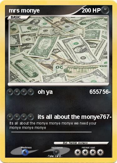 Pokemon mrs monye