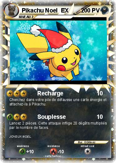 Pokemon Pikachu Noel  EX