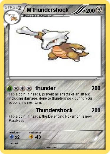 Pokemon M thundershock