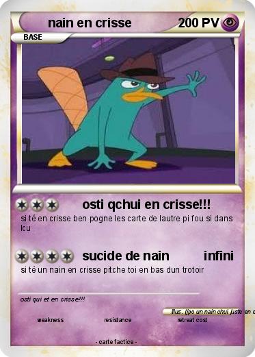 Pokemon nain en crisse