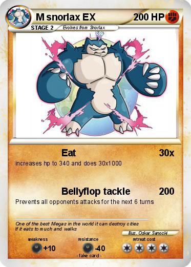 Pokemon M snorlax EX