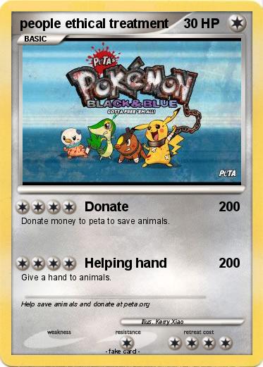 Pokemon people ethical treatment