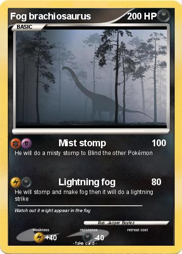 Pokemon Fog brachiosaurus