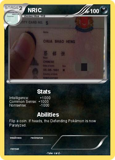 Pokemon NRIC