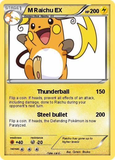 Pokemon M Raichu EX