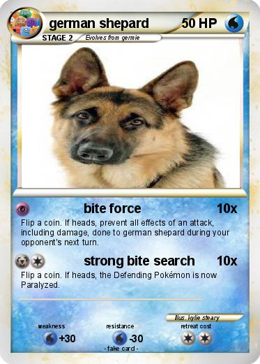 Pokemon german shepard
