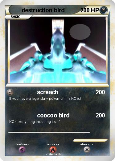 Pokemon destruction bird