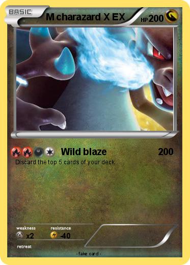 Pokemon M charazard X EX