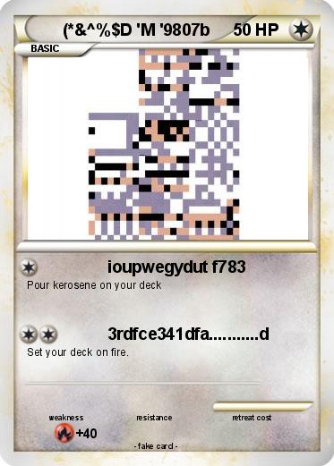 Pokemon (*&^%$D 'M '9807b