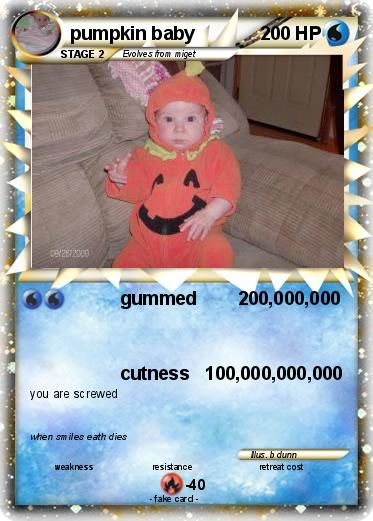 Pokemon pumpkin baby
