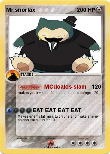Pokemon Mr,snorlax