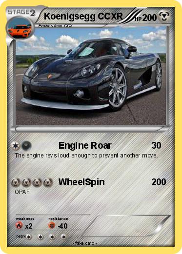 Pokemon Koenigsegg CCXR