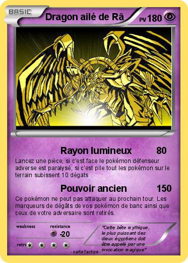 Pokemon Dragon ailé de Râ