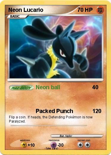Pokemon Neon Lucario