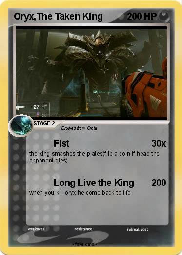 Pokemon Oryx,The Taken King