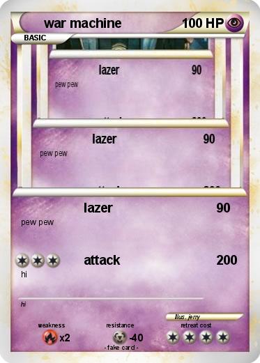 Pokemon war machine