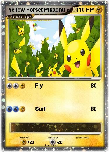 Pokemon Yellow Forset Pikachu