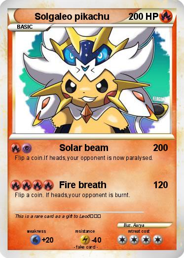 Pokemon Solgaleo pikachu