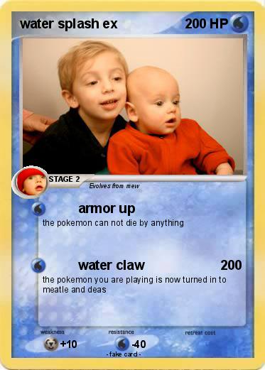 Pokemon water splash ex