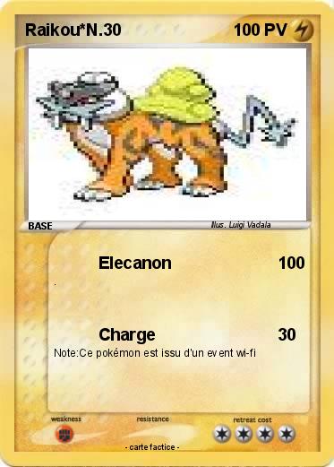 Pokemon Raikou*N.30