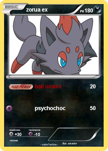 Pokemon zorua ex
