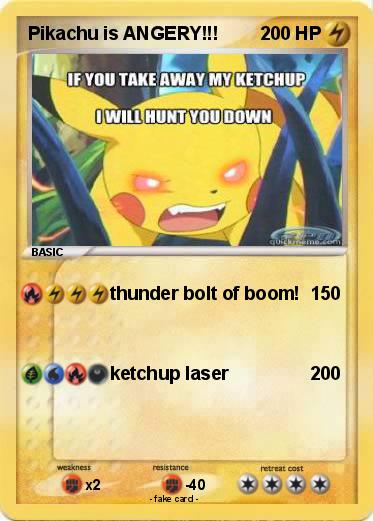 Pokemon Pikachu is ANGERY!!!
