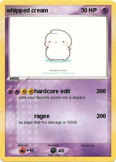 Pokemon whipped cream