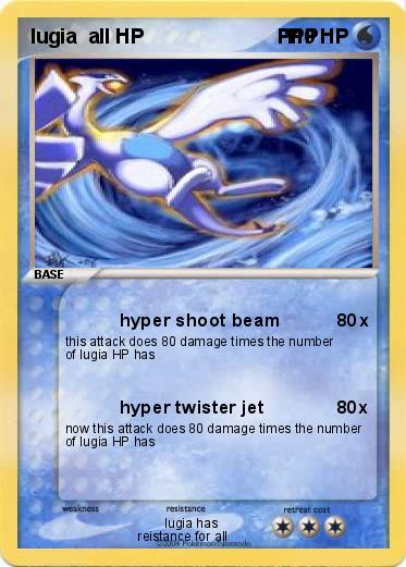 Pokemon lugia  all HP                        PPP