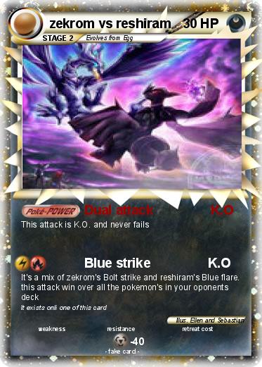 Pokemon zekrom vs reshiram