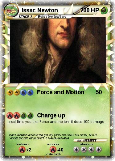 Pokemon Issac Newton
