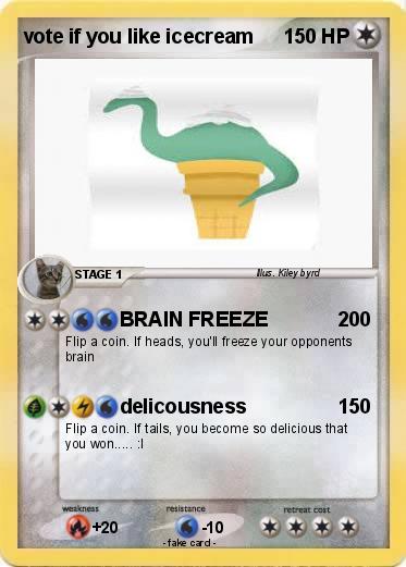 Pokemon vote if you like icecream