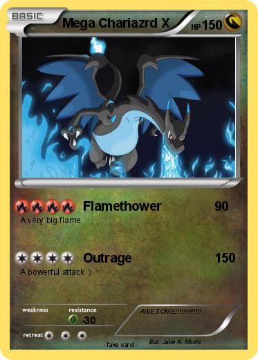 Pokemon Mega Chariazrd X