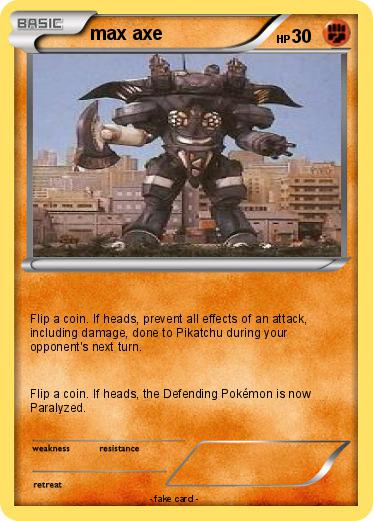 Pokemon max axe