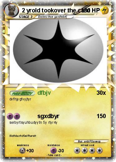 Pokemon 2 yrold tookover the card