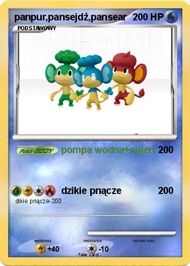 Pokemon panpur,pansejdż,pansear