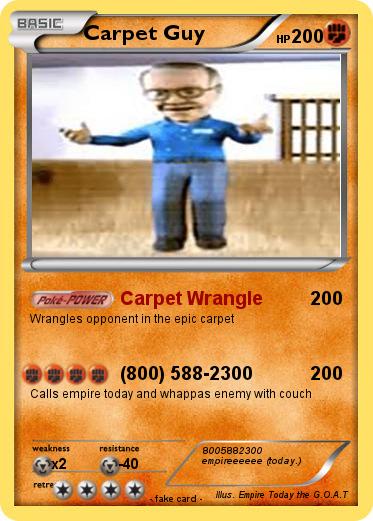 Pokemon Carpet Guy