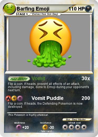 Pokemon Barfing Emoji