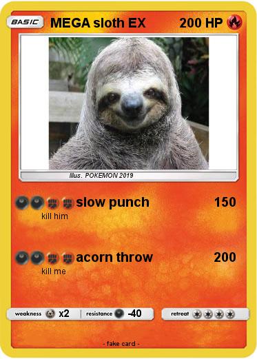 Pokemon MEGA sloth EX