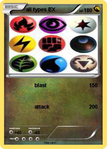 Pokemon all types EX